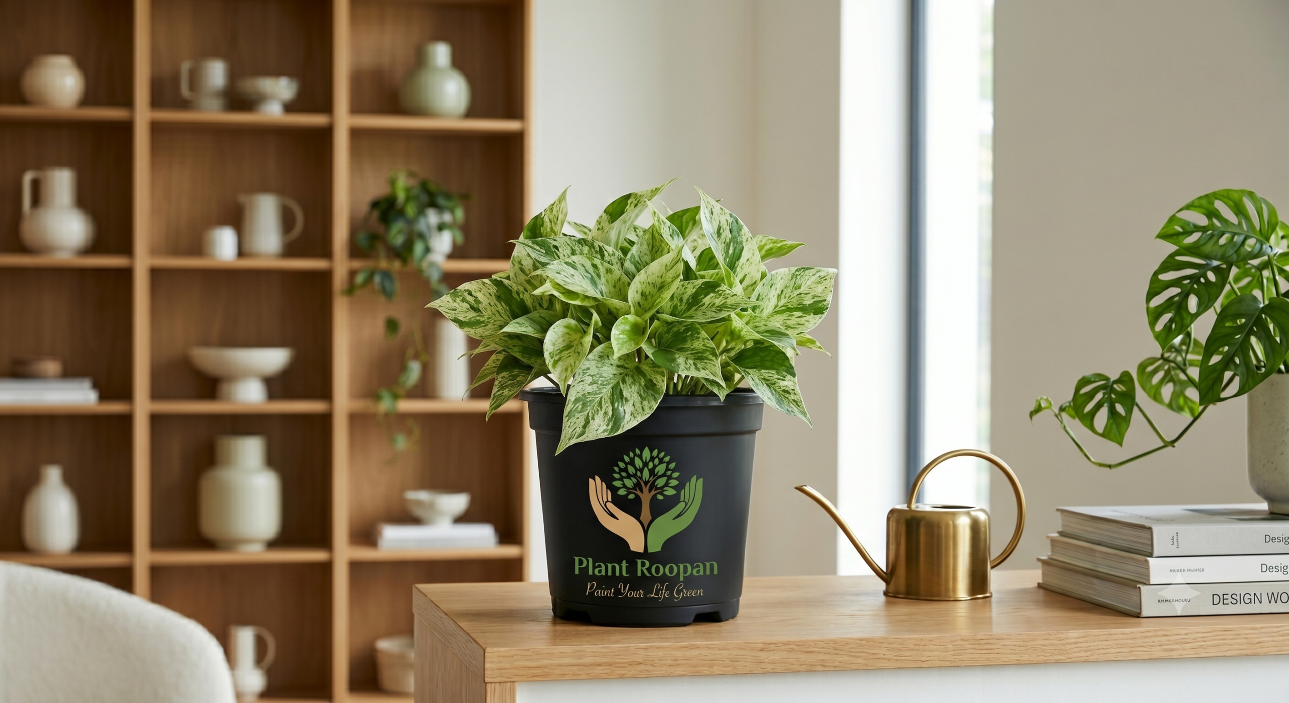 Money Plant Marble Queen in 4 inch pot