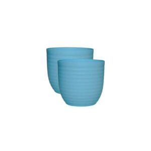 Harshdeep Verona Round Planters 2-Piece Matte Set