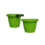 Bello Ralling Planter Green Set of 2