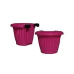 Bello Ralling Planter Pink Set of 2