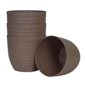 Harshdeep Verona Round Planters– 4-Piece Sophisticated Matte Set