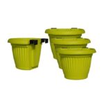 Bello Ralling Planter Yellow Set of 4