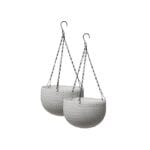 Hanging Carpi White Set of 2