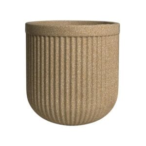 Harshdeep Tokyo 16 inch Round Stone-Finish Planter – High-Capacity Seamless Design