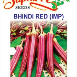 Premium Bhindi Red Seeds, (Imported)