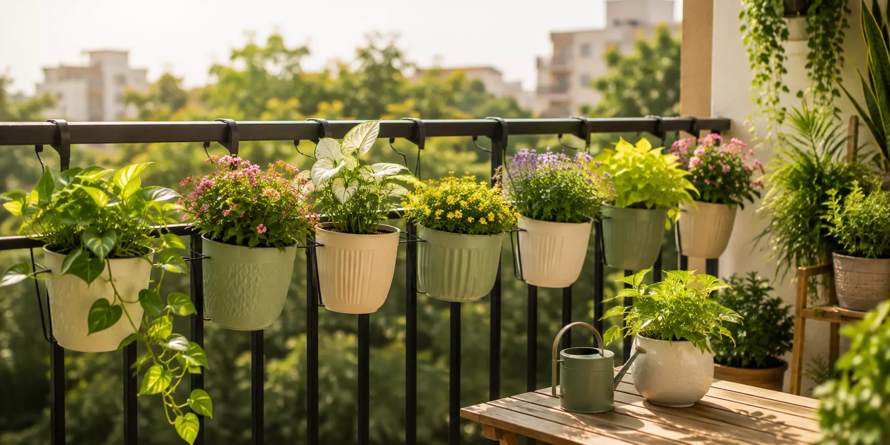 railing-pots